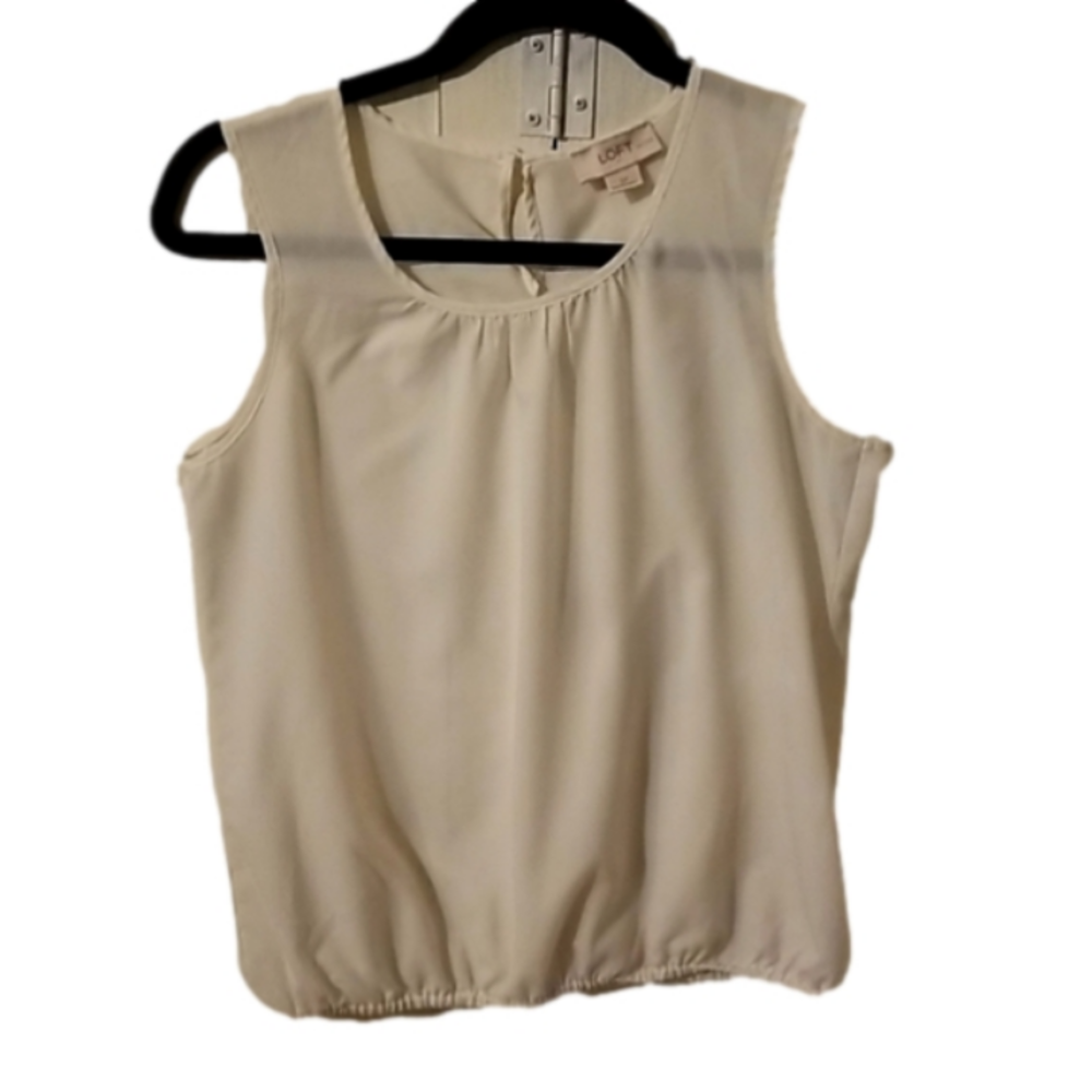 LOFT Blouse/Top  Scoop Neck size SP